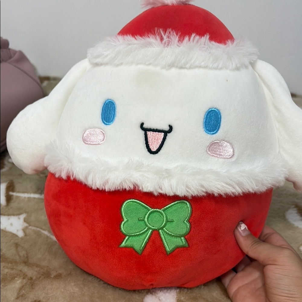 Squishmallows Red and White Holiday Stuffed Animal